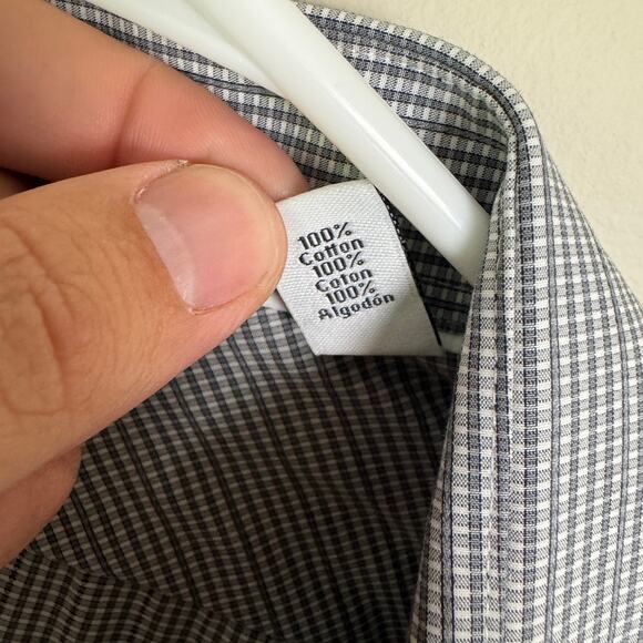 Calvin Klein Slim Fit Non-Iron Button-Up Shirt US Men's 17/32-33 - Picture 5 of 8